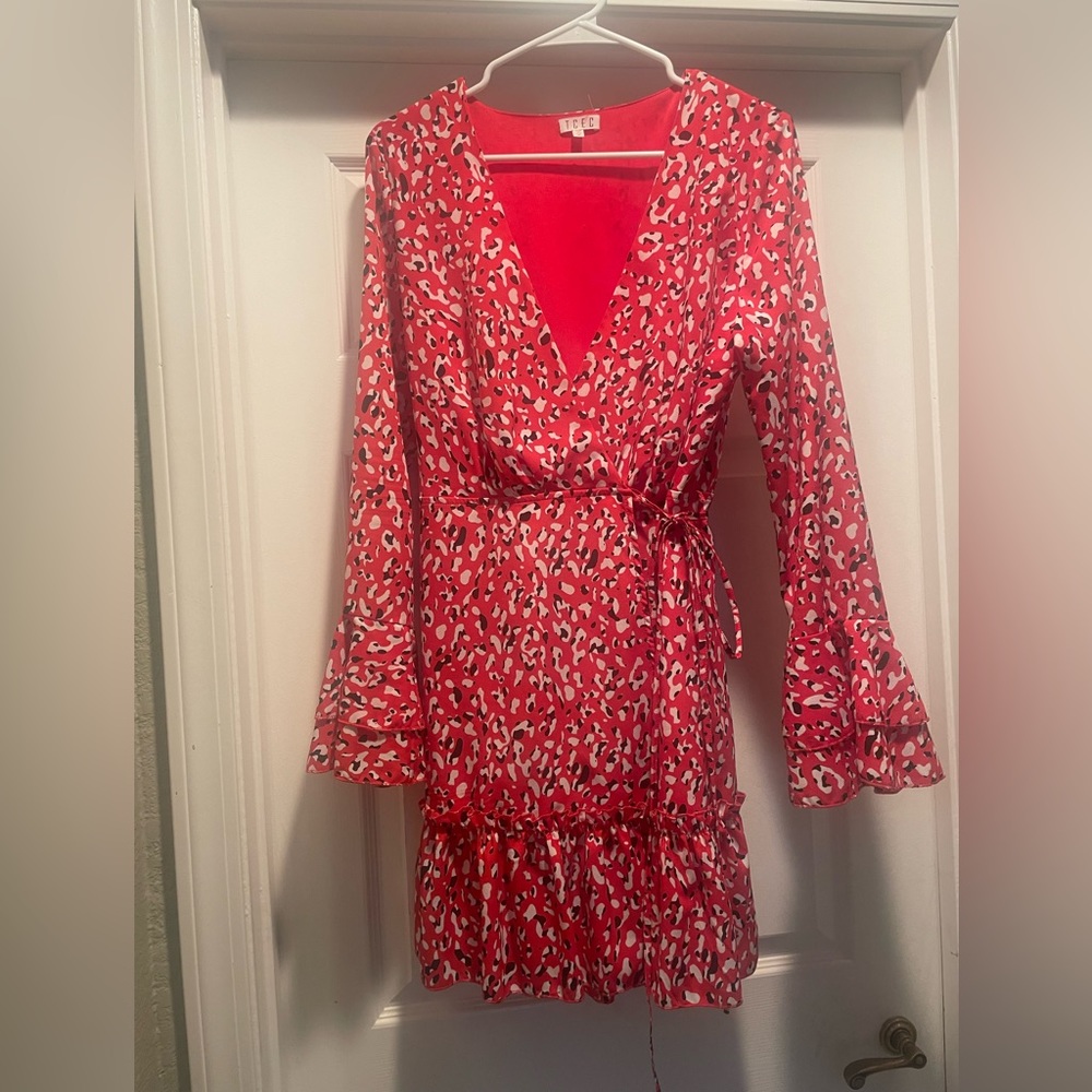TCEC Animal Print Red Dress